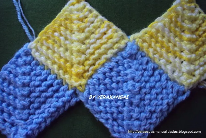 VERA E SUAS MANUALIDADES - Veraxangai: TRICO MODULAR-DOMINÓ KNIT VERA E SUAS MANUALIDADES - Veraxangai: TRICO MODULAR-DOMINÓ KNIT