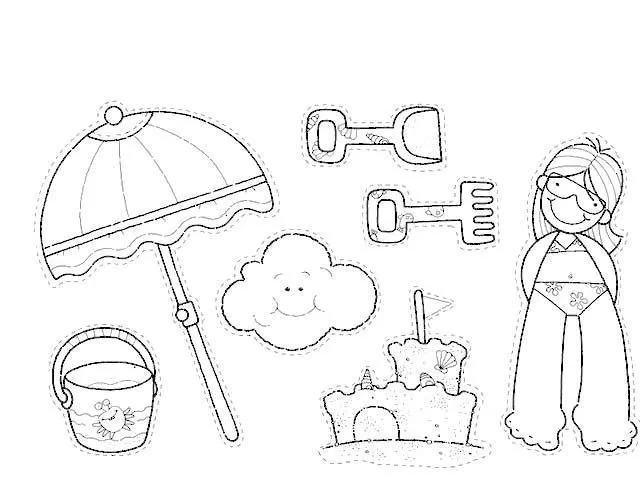 Verano - Dibujos para colorear