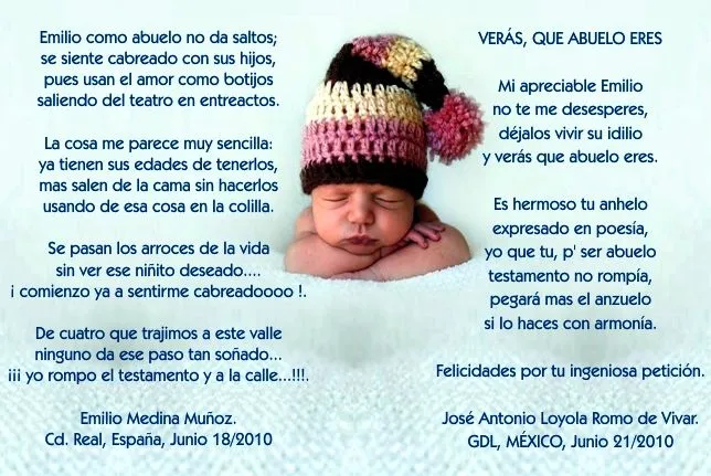 Verás, Que Abuelo Eres, Jun.21-2010 | RINCON POETICO LOYOLA Verás, Que Abuelo Eres, Jun.21-2010 | RINCON POETICO LOYOLA