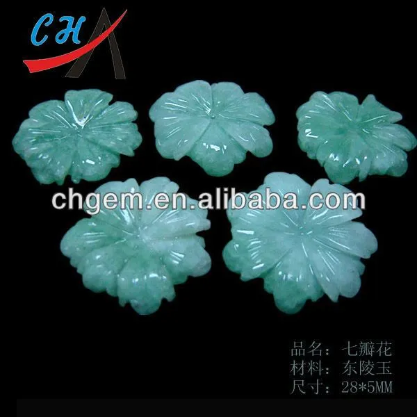 Verde siete pétalos de la flor que talla-Colgantes y Amuletos ... Verde siete pétalos de la flor que talla-Colgantes y Amuletos ...