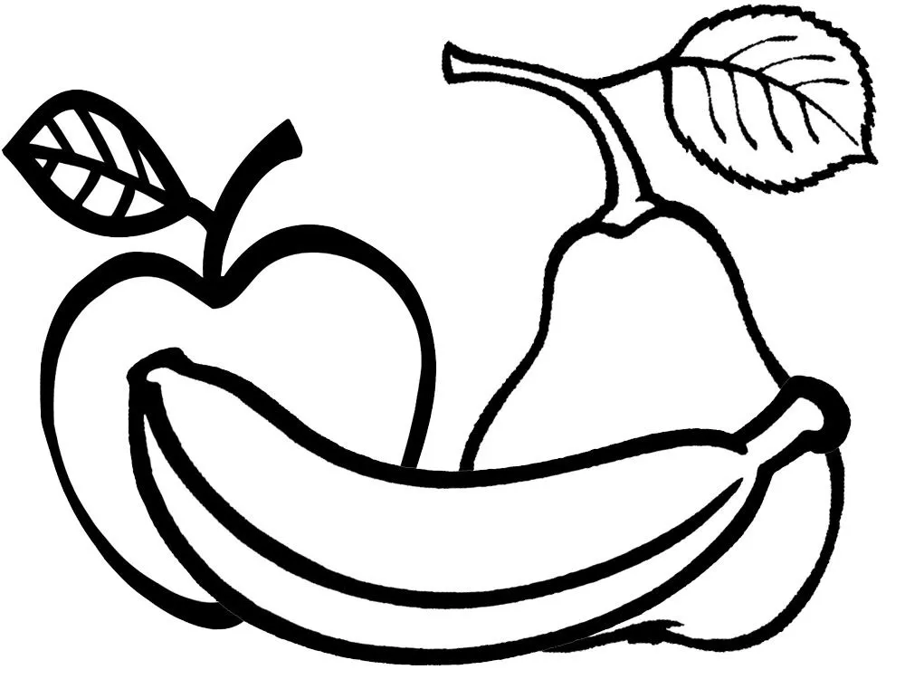 Verduras y frutas – dibujos infantiles para colorear, para niños y ... Verduras y frutas – dibujos infantiles para colorear, para niños y ...