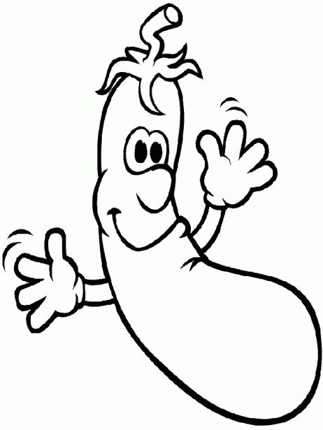 Frutas y verduras animadas para colorear - Imagui