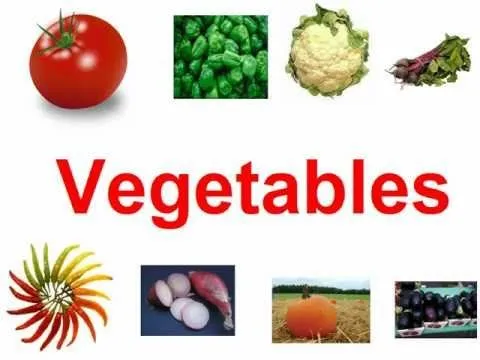 Vegetales en inglés y dibujos - Imagui