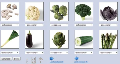 Verduras con su nombre en español - Imagui