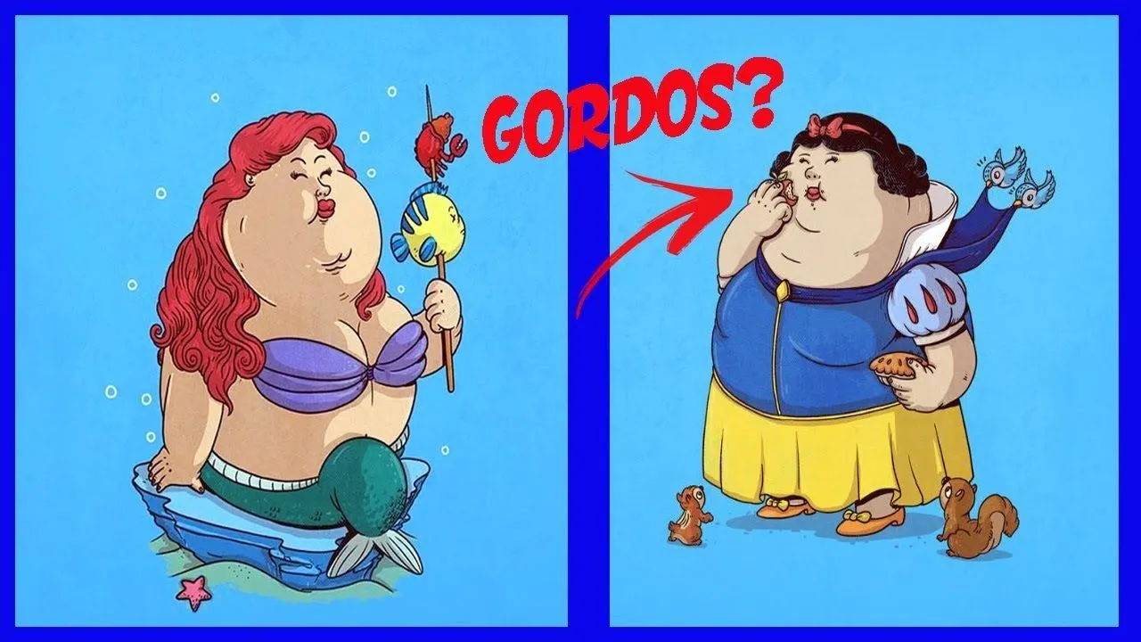 Así se verían GORDOS los personajes de Disney! - YouTube Así se verían GORDOS los personajes de Disney! - YouTube