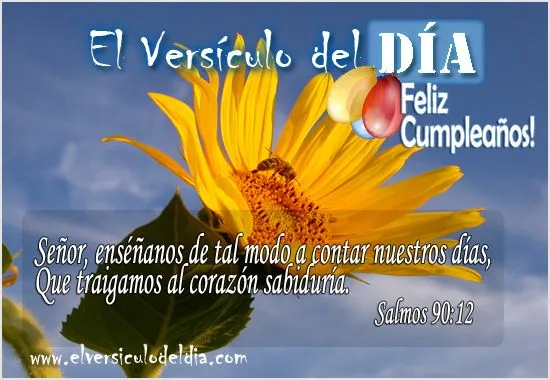 Feliz cumpleaños con mensaje biblico - Imagui