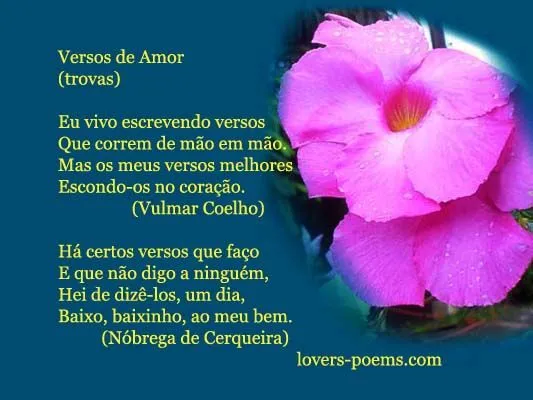 Versinhos de amor - Imagui