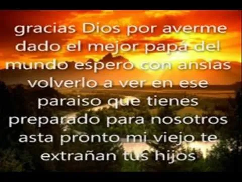 versión nunca te olvidare papá - YouTube