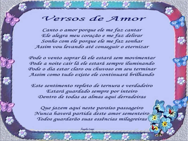 VERSOS DE AMOR LINDOS E PAIXÃO | coisas pra ver