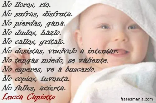 Versos Para MI Bebe | Imagen tierna de bebe no al fracaso ...