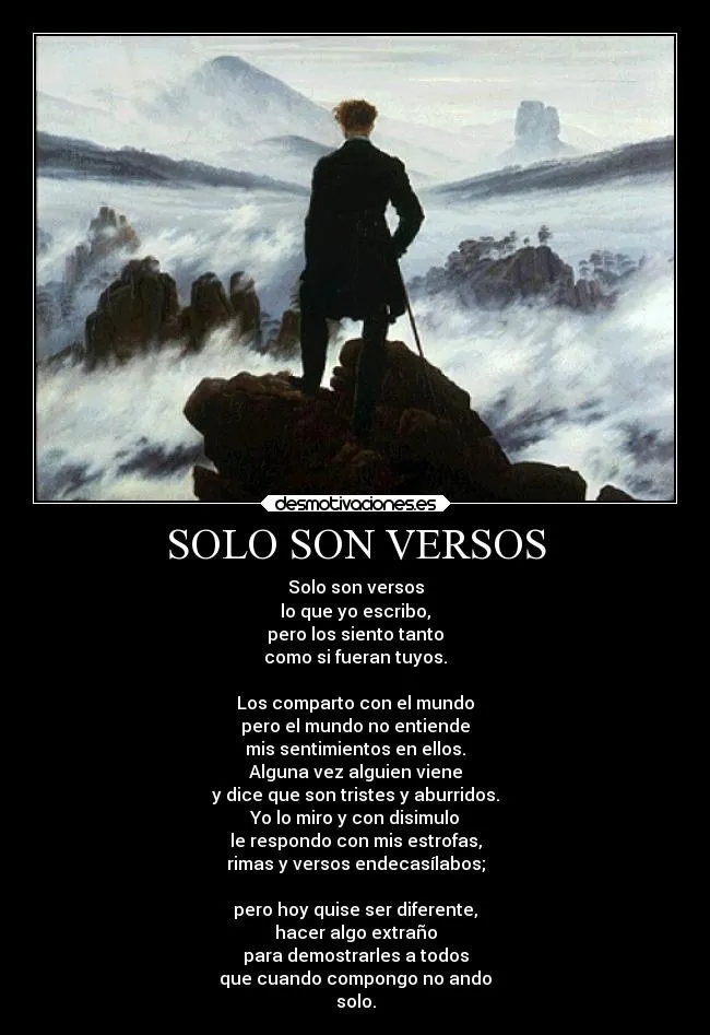 SOLO SON VERSOS | Desmotivaciones