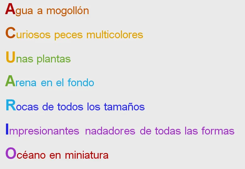 Versos para soñar. Acrósticos | PaLaBraS AzuLeS