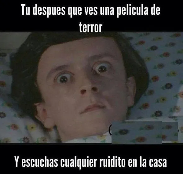 Tu Despues Que Ves Una Pelicula De Terror | Hola XD
