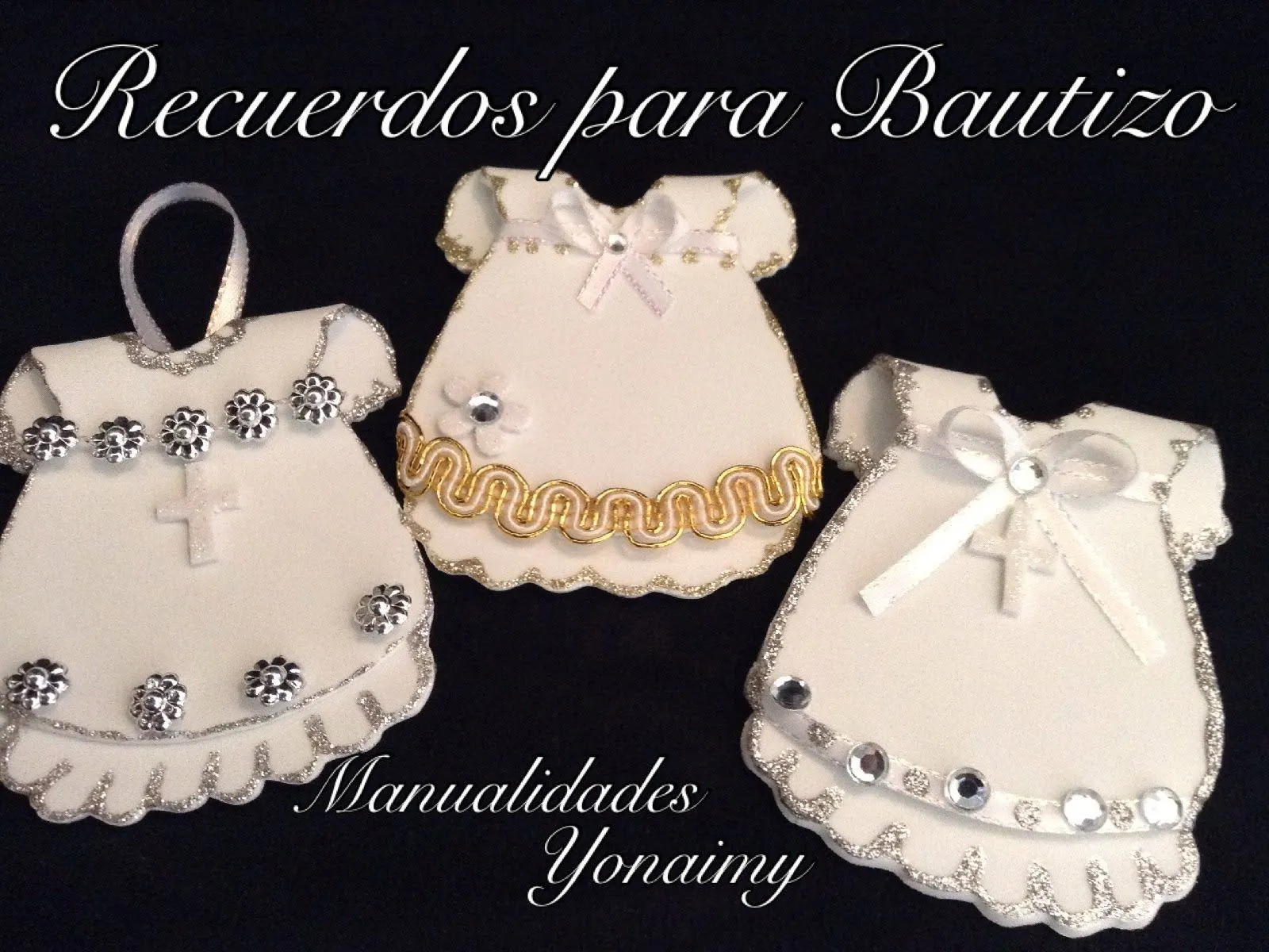 VESTIDITO PARA RECUERDOS DE BAUTIZO Y/O PRIMERA COMUNION HECHOS ...