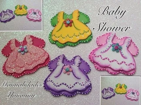 VESTIDITOS DOBLES PARA BABY SHOWER - YouTube