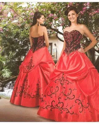 Vestido de 15 años - Color Rojo : Vestidos para tu fiesta Vestido de 15 años - Color Rojo : Vestidos para tu fiesta