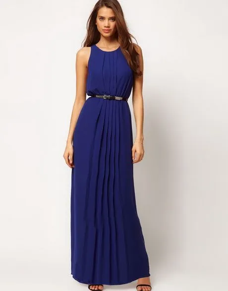 Vestido azul largo