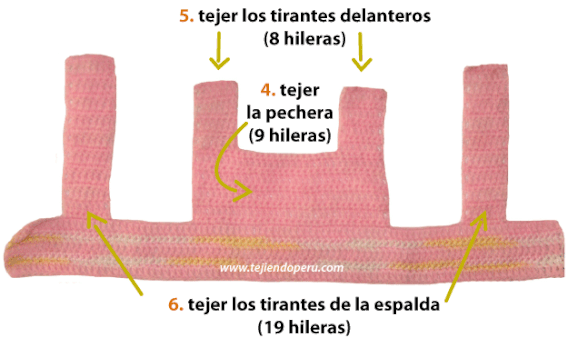 Vestido para bebe de 0 a 3 meses - Tejiendo Perú