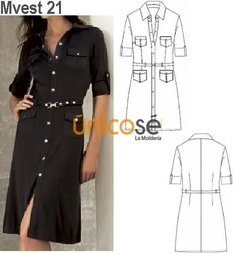 Vestido camisero tela plana | Moldes | Pinterest | Moda Vestido camisero tela plana | Moldes | Pinterest | Moda