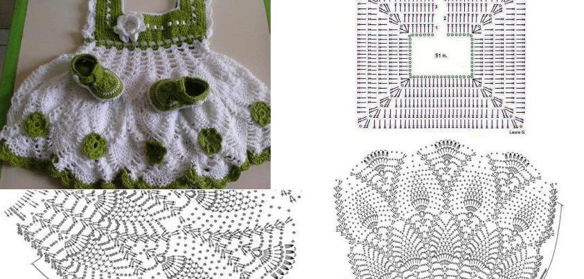 Vestido bebé crochet tutorial - Imagui