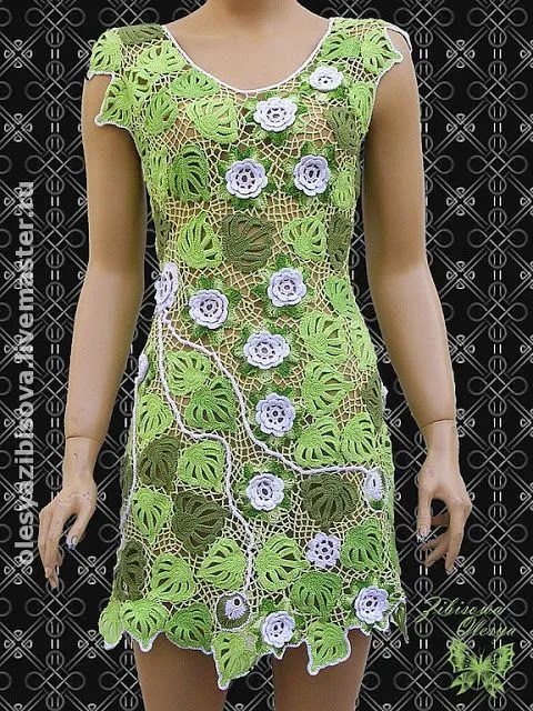 Vestido Crochet Irlandes | Knit -Tunic - Dress - Blusas ... Vestido Crochet Irlandes | Knit -Tunic - Dress - Blusas ...