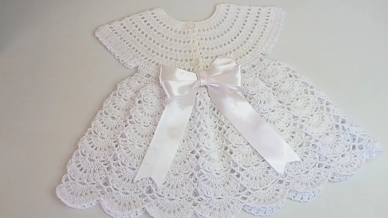 VESTIDO ELEGANTE A CROCHET PASO A PASO - TEJIDO SENCILLO Y FÁCIL DE REALIZAR - 0 A 3 MESES - YouTube VESTIDO ELEGANTE A CROCHET PASO A PASO - TEJIDO SENCILLO Y FÁCIL DE REALIZAR - 0 A 3 MESES - YouTube
