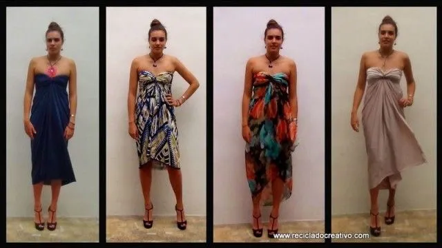 Cómo hacer un vestido elegante sin dar una sola puntada – How to ... Cómo hacer un vestido elegante sin dar una sola puntada – How to ...