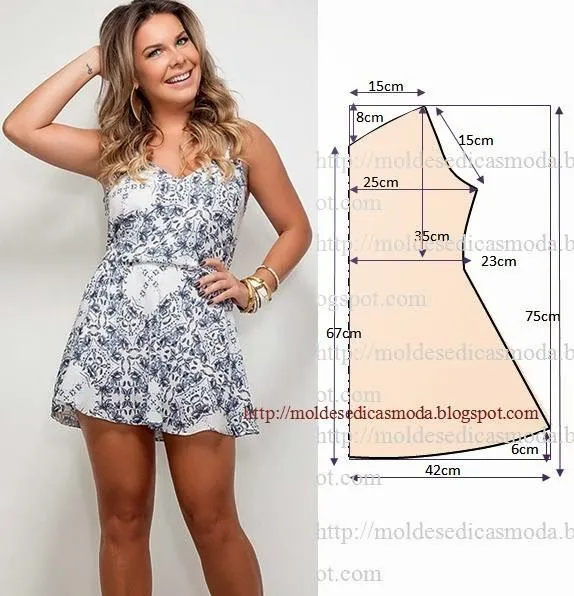 VESTIDO FÁCIL DE FAZER - 8 (Moldes Moda por Medida) | Moda ... VESTIDO FÁCIL DE FAZER - 8 (Moldes Moda por Medida) | Moda ...