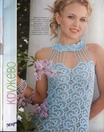 Vestido de fiesta al crochet | Crochet y Dos agujas