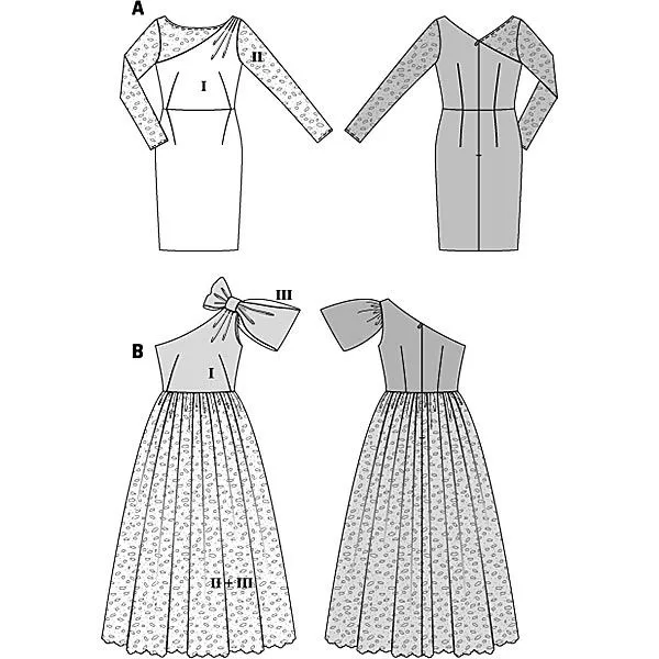 Vestido de fiesta / vestido de noche, Burda 6868 - Patrones Burda ... Vestido de fiesta / vestido de noche, Burda 6868 - Patrones Burda ...