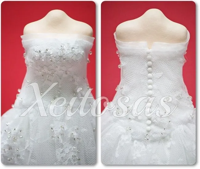 Vestido para fofucha novia con la base hecha de goma eva y ...