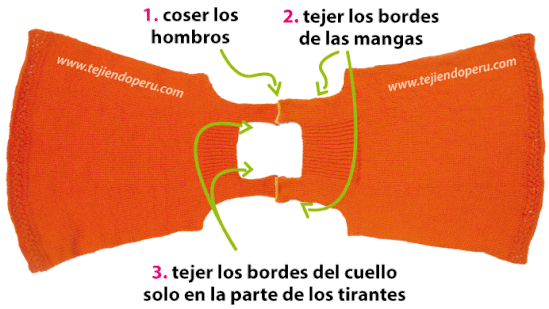 Vestido sin mangas - Tejiendo Perú