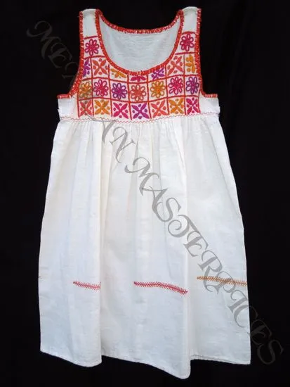 Vestido Mexicano de Niña Manta