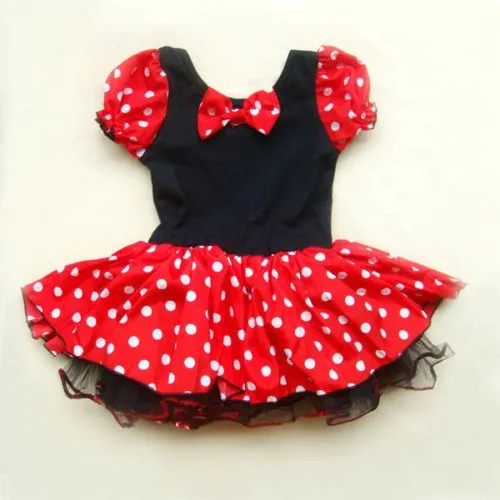 Vestido de Minnie Mouse para niña rojo - Imagui