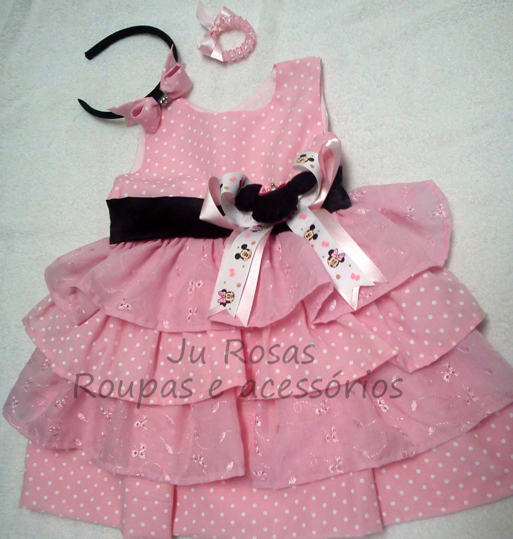 Vestido Minie Rosa Luxo Car Tuning