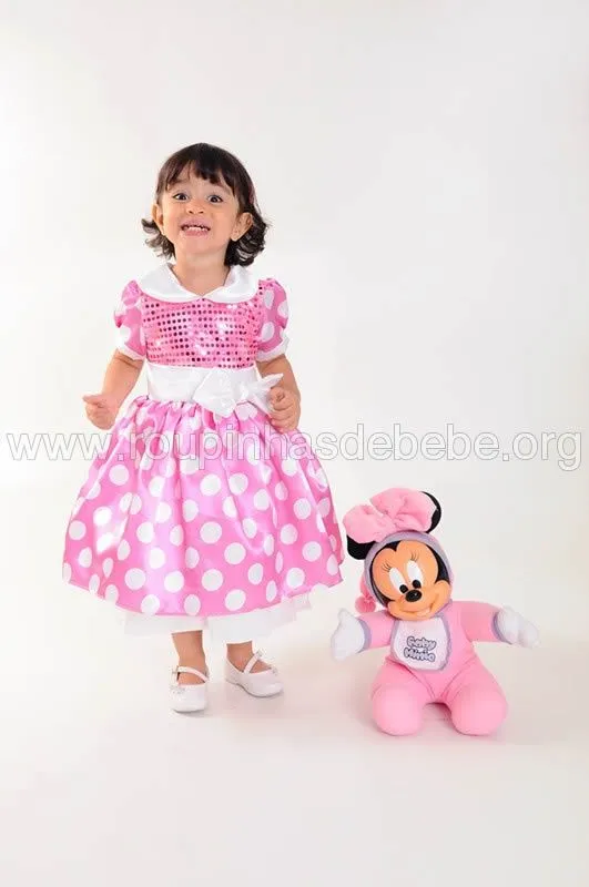 Vestido Minnie Rosa - http://www.eroupasdebebe.com/vestido-minnie ...