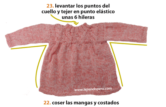 Vestido para niña - Tejiendo Perú
