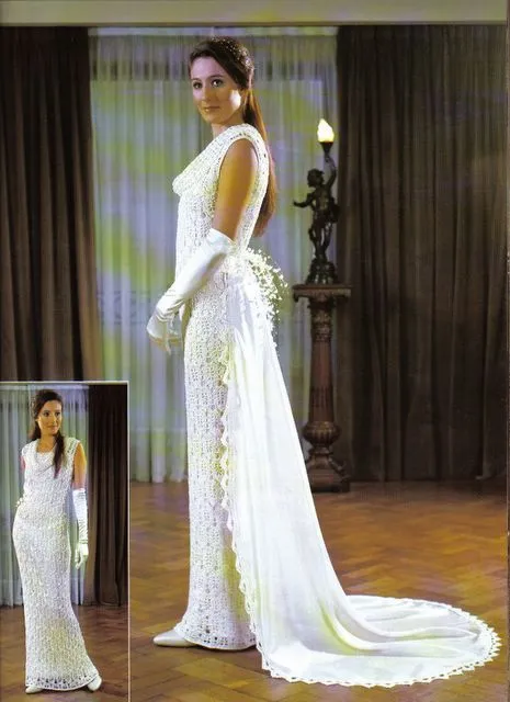 Vestido de novia de ganchillo - Imagui