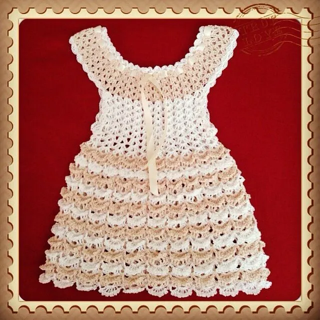 Vestido de Olanes para niña | Crochet | Pinterest