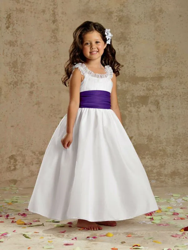 nuevo vestido de organza con acanalada blusa con volantes y escote ...