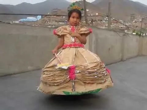 vestido de papel modelo princesa - YouTube