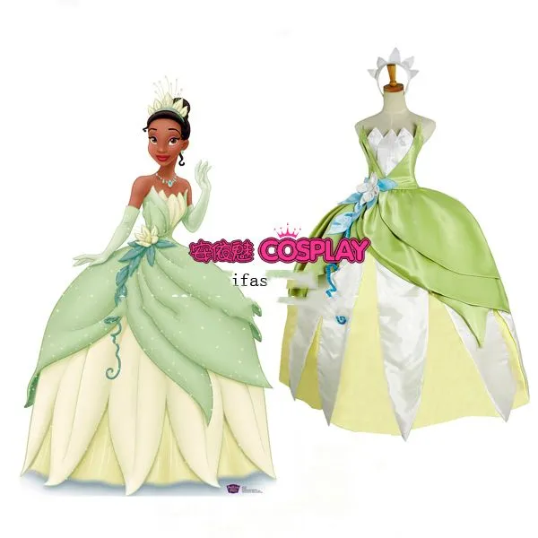 Vestido De La Princesa Tiana Para Niñas - Compra lotes baratos de ...