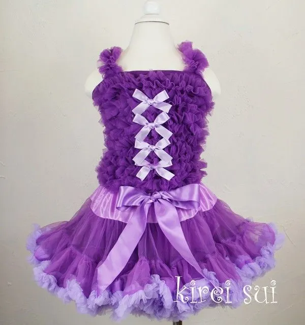 Vestido con tutu rapunzel - Imagui