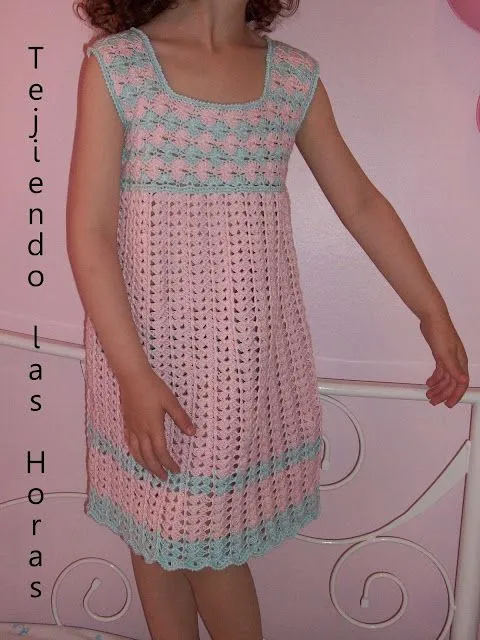 Vestido tejido a crochet para niña de 6 años - Imagui