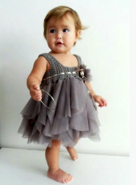 Vestido tul para bebe . etsy | ideas crochet | Pinterest | Bebe ...