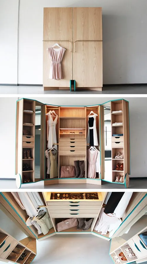 vestidor-espacios-pequeños | Decoración, Diseño & Inspiración vestidor-espacios-pequeños | Decoración, Diseño & Inspiración