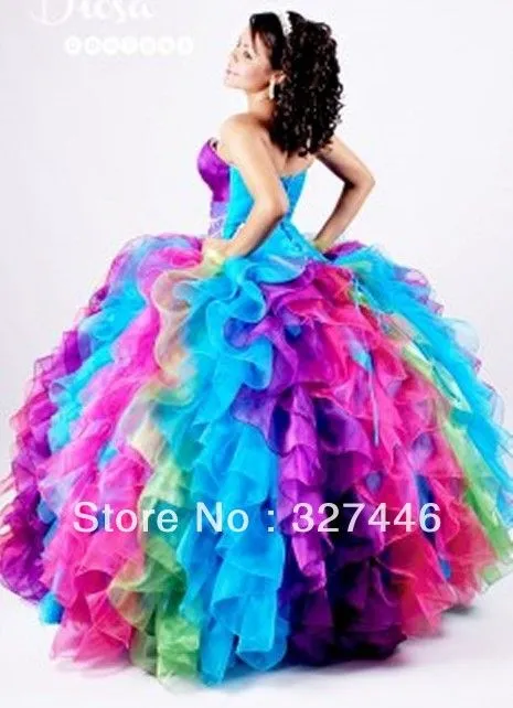 Vestidos de 15 años color arcoiris - Imagui Vestidos de 15 años color arcoiris - Imagui