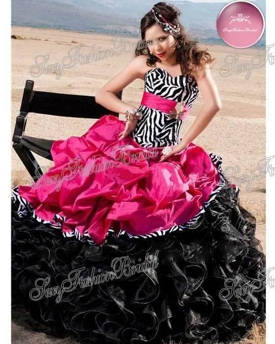 Vestidos de 15 años cebra - Imagui