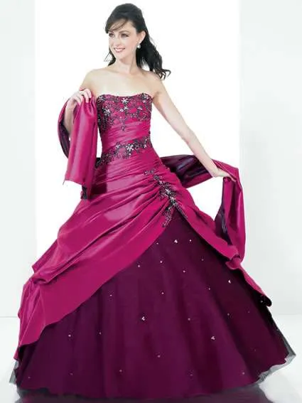 Vestidos de 15 largos en colores intensos 2010 | Fotos - Estás de ...