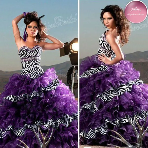 Vestidos de XV años acebrados - Imagui